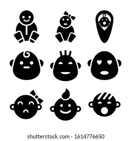 baby icon isolated sign symbol vector illustration - Collection of high quality black style vector icons
