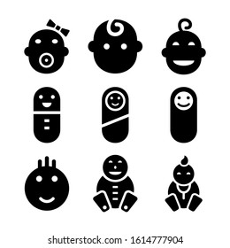 baby icon isolated sign symbol vector illustration - Collection of high quality black style vector icons
