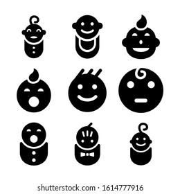 baby icon isolated sign symbol vector illustration - Collection of high quality black style vector icons
