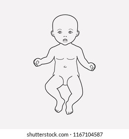 Baby icon line element. Vector illustration of baby icon line isolated on clean background for your web mobile app logo design.