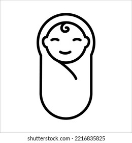 Baby Icon Logo Design Vector Template Illustration Sign And Symbol