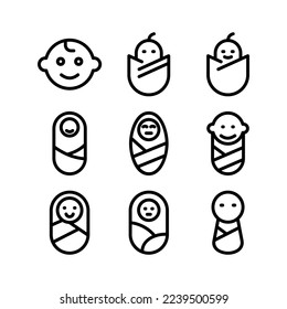 baby icon or logo isolated sign symbol vector illustration - Collection of high quality black style vector icons
