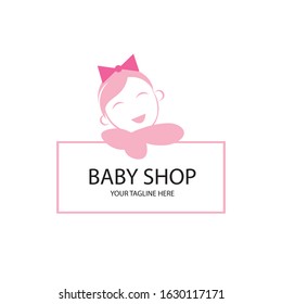 baby icon logo vector design