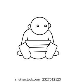 Baby Icon. New Born, Infant Symbol.