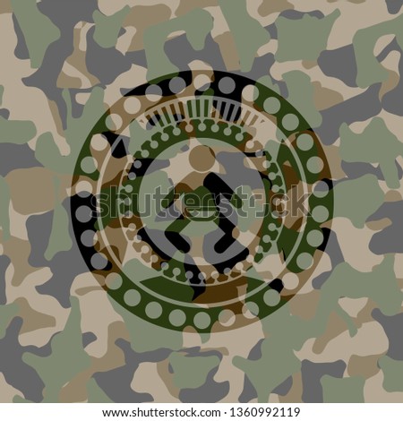 baby icon on camo pattern