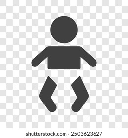 baby icon on white background.