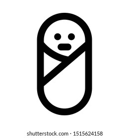 Baby icon - outline style