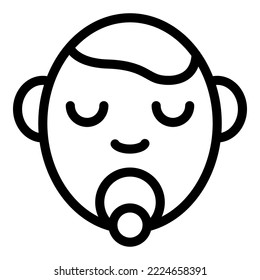 Baby icon outline vector. Childcare education. Service daycare