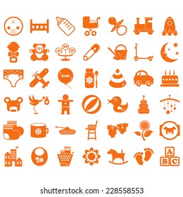 Baby icon set