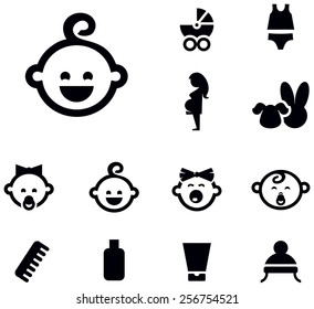 Baby icon set