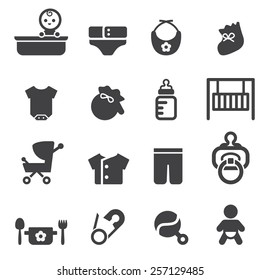  baby icon set