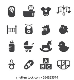 baby icon set