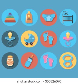 Baby icon set