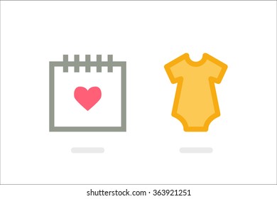 Baby icon set