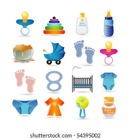 Baby icon set