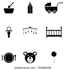 baby icon set