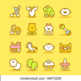 baby icon set