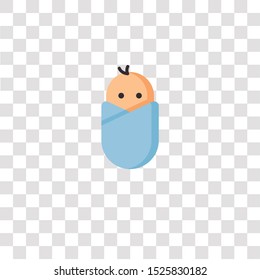 baby icon sign and symbol. baby color icon for website design and mobile app development. Simple Element from happiness collection for mobile concept and web apps icon.