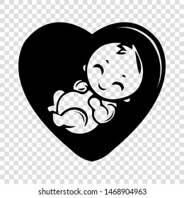Baby icon. Simple illustration of baby vector icon for web