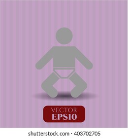 Baby icon or symbol