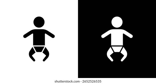 Baby icon symbol collection. Flat vector stock illustration.