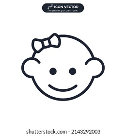 baby icon symbol template for graphic and web design collection logo vector illustration