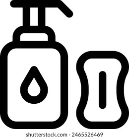 icono del bebé. Diseño De Estilo Lineal Delgado Aislado Sobre Fondo Blanco
