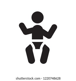 Baby icon. Trendy Baby logo concept on white background from People collection. Suitable for use on web apps, mobile apps and print media.