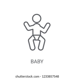 Baby icon. Trendy Baby logo concept on white background from People collection. Suitable for use on web apps, mobile apps and print media.