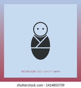 Baby icon, vector design element