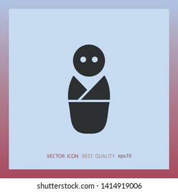 Baby icon, vector design element