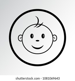Baby icon. Vector illustration