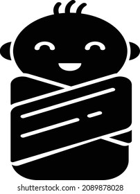 ilustración del vector de icono de bebé. icono