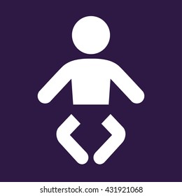 Baby icon . Vector illustration