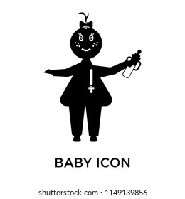 Baby icon vector isolated on white background for your web and mobile app design, Baby logo concept