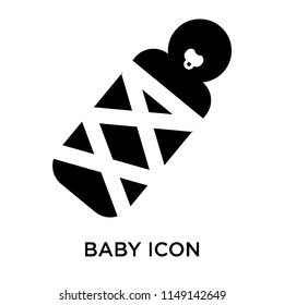 Baby icon vector isolated on white background for your web and mobile app design, Baby logo concept