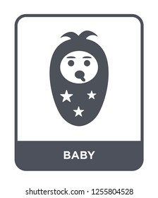 baby icon vector on white background, baby trendy filled icons from Kids and baby collection, baby simple element illustration