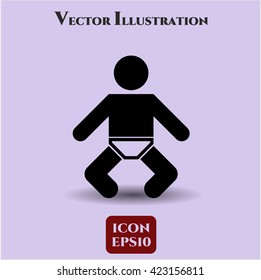 Babysymbol Vektorsymbol flaeps jpg app web concept website