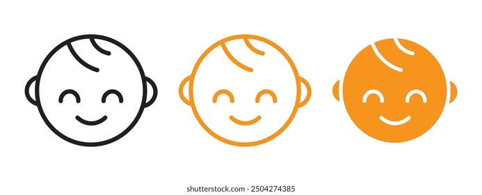 Baby icon web design in vector