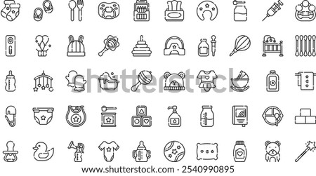 Baby icons High-Quality Vector Icons Collection with Editable Stroke. Ideal for Professional and Creative Projects.