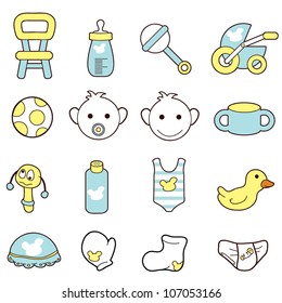 baby icons - interface, icons, buttons and restaurant