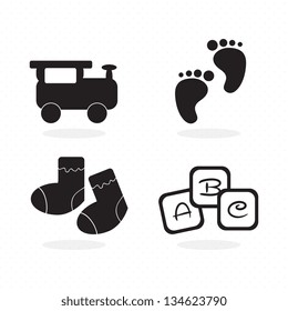 Baby icons ( objects, concepts and elements) vector illustration