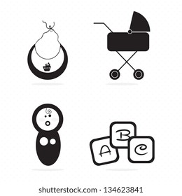 Baby icons ( objects, concepts and elements) vector illustration
