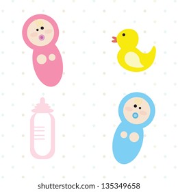 Baby icons ( objects, concepts and elements) vector illustration