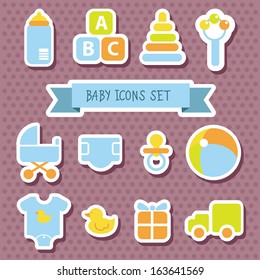 Baby icons set