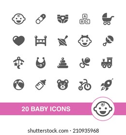  Los iconos del bebé están configurados.