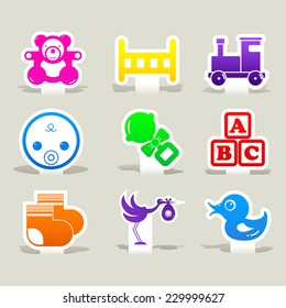 Baby icons set