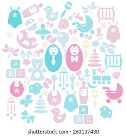 Baby icons set