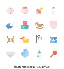 baby icons set