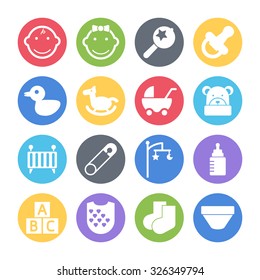 baby icons set